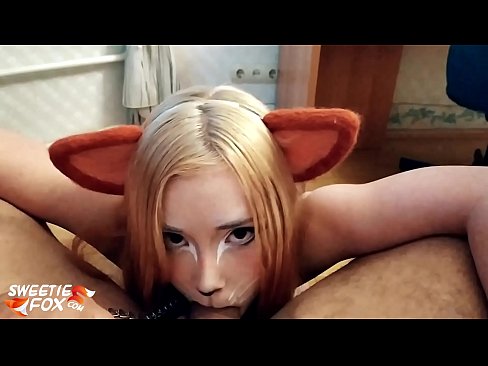 ❤️ Kitsune jibla 'dick u cum f'ħalqha ☑ Video tal-ħakk  lilna ❌❤